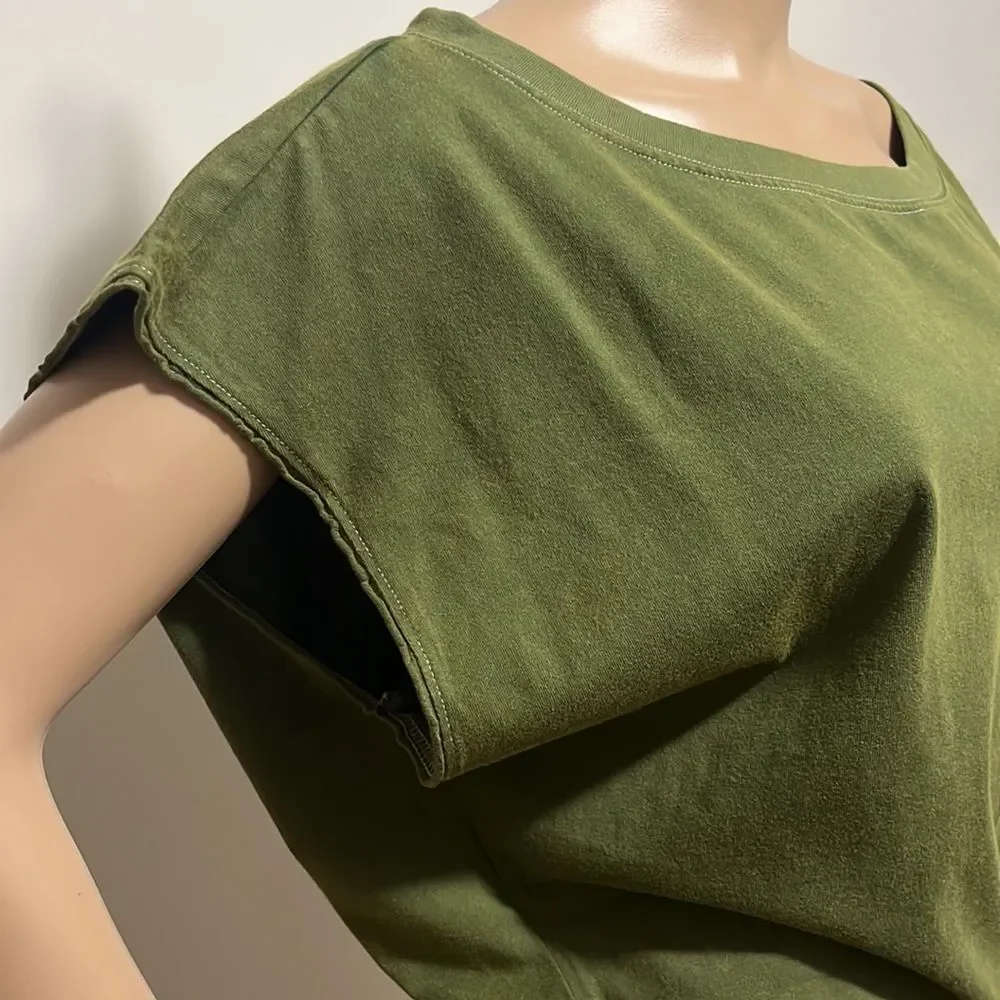 Free People Road Trip Cotton Bodysuit, Verde - Picture 3 of 12